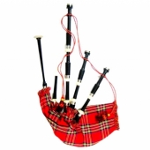 Rosewood Highland Full Size Bagpipe Set ( Black Color )